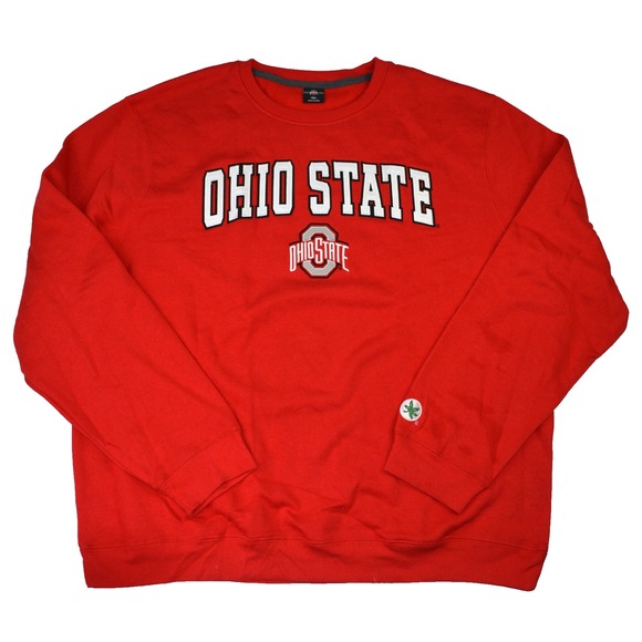 Scarlet & Gray NCAA Ohio State Crew Neck Pullover Emroidered Sweatshirt Mens 2XL - Picture 2 of 12